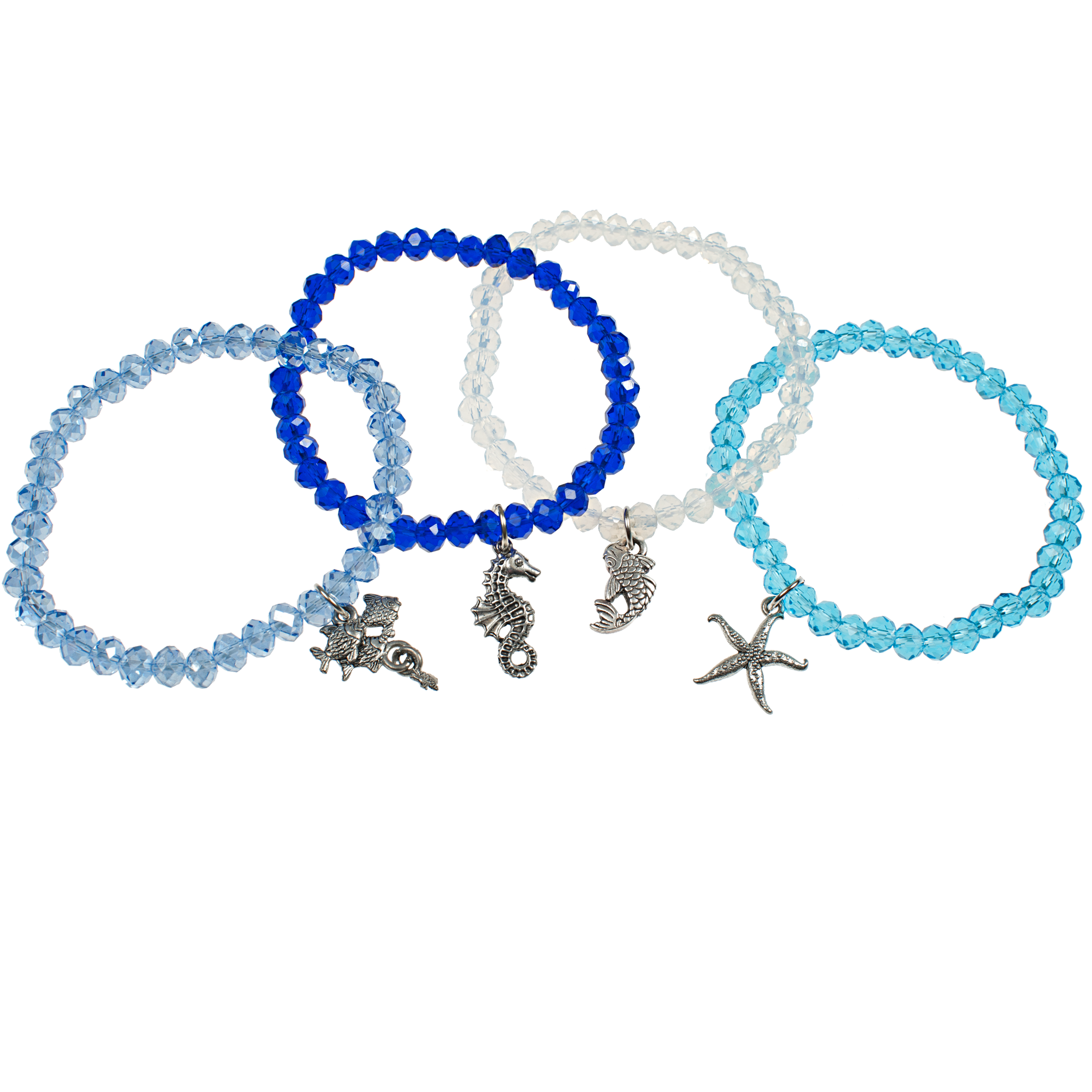 Aquatic Crystal Elastic Bracelet
