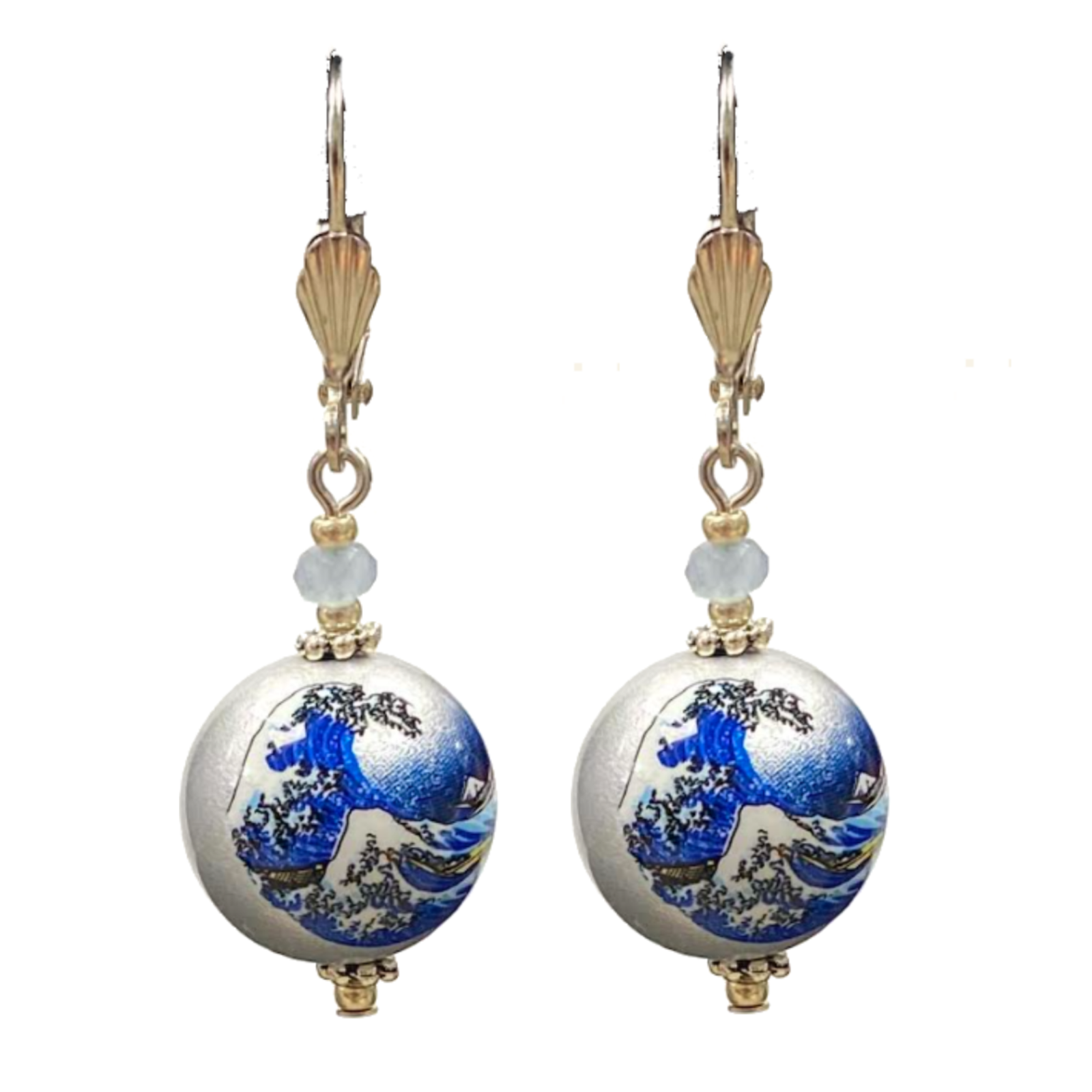 Silver Wave Tensha   Earring