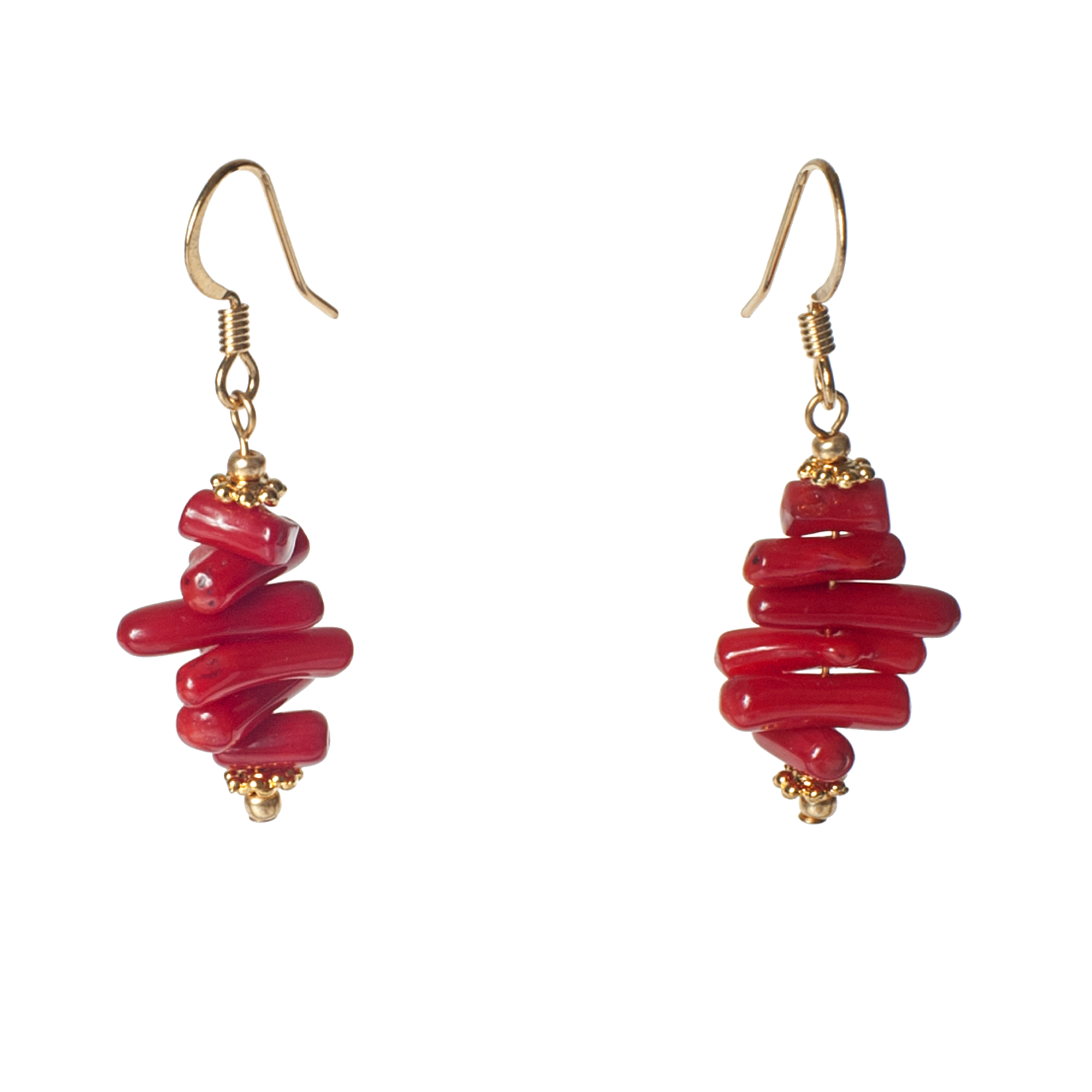 Coral Branch Drop Earring