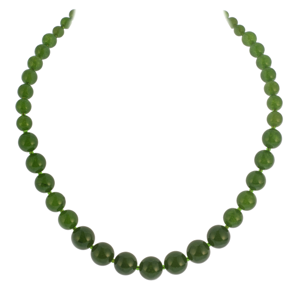Graduated Green Jade Choker