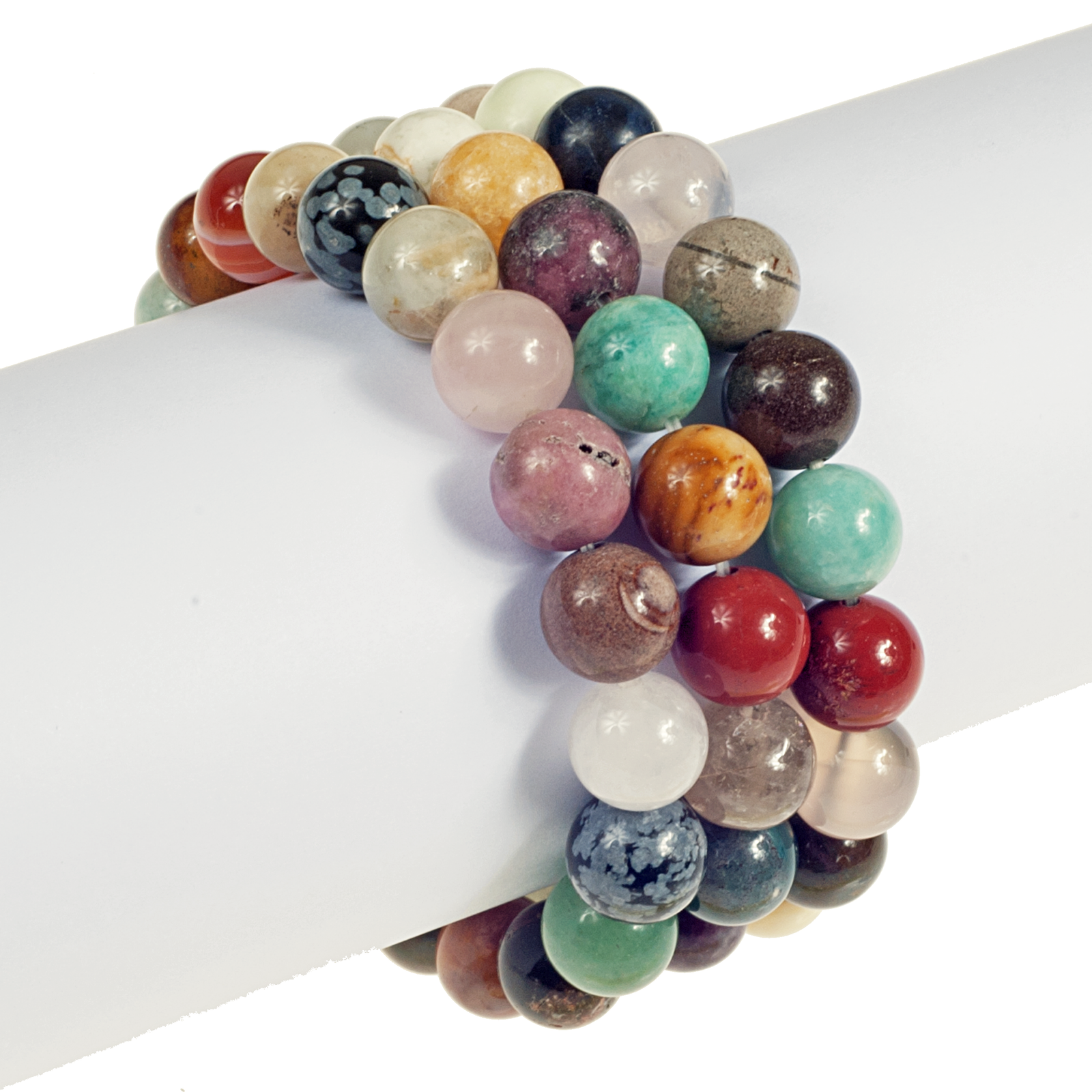 10mm Multistones On Elastic Bracelet